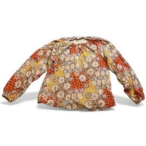 ANDREE BY UNIT Red and Yellow Floral Blouse